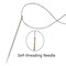 24Pcs Stainless Steel Sewing Needles Self Threading Needles Darning Needles Hand Sewing Knitter Embroidery Stitch DIY Home Crafts Tool